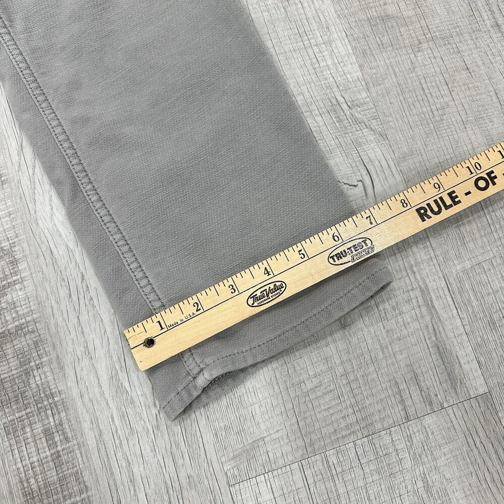 Faherty Pants Mens 32x30 Gray Stretch Terry 5 Pocket Work Travel Casual Preppy - Picture 3 of 10